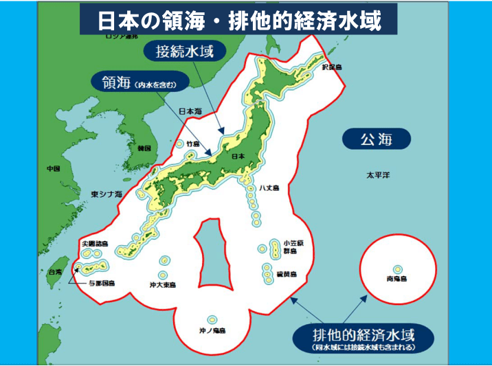 日本の領海・排他的経済水域